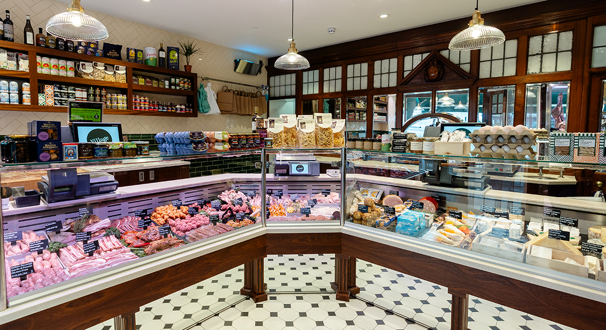 ellis butchers interior meat and cheese counter